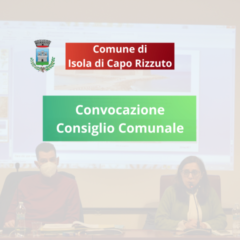 Convocazione Consiglio Comunale del 01.06.2022