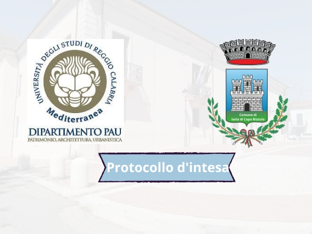 Accordo con l'Università di Reggio Calabria (Dip. P.A.U.) per la valorizzazione del territorio