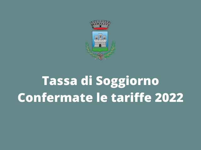 Tassa di Soggiorno, confermate le tariffe 2022