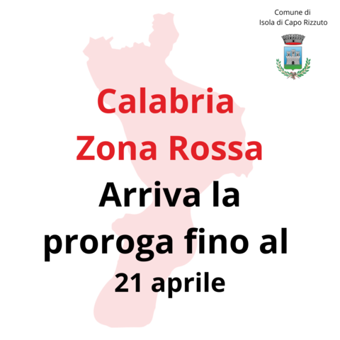 Zona Rossa in Calabria, arriva la proroga fino al 21 aprile: scuole in presenza fino alla 1^ media