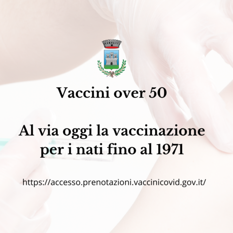 Vaccini, al via oggi la prenotazione per gli over 50